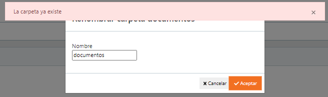 Archivo:Lanzador documentos renombrar carpeta dialogo error.png